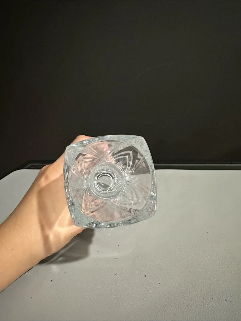 Cristal D'Arques Chatelet Crystal Bud Vase. Made in France 6.75 inches